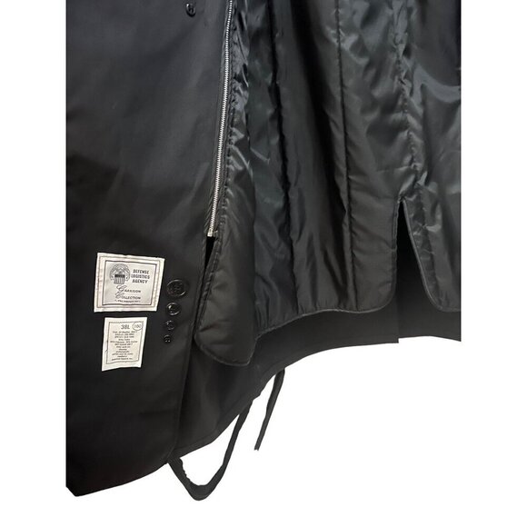 Garrison Collection DSCP Black Lined All Weather US Military Trench Coat Jacket - Picture 10 of 15
